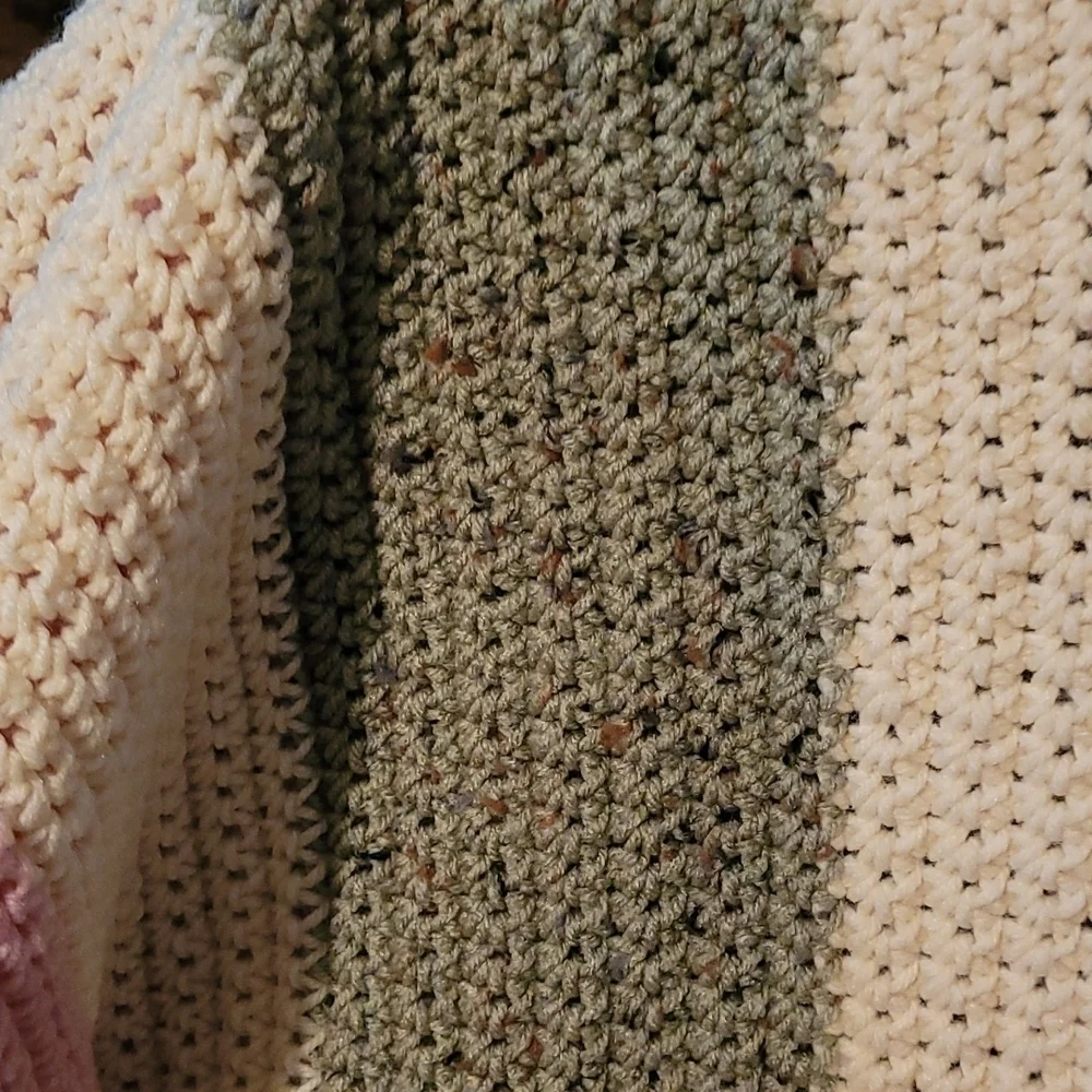 Hand Crafted Crochet Quilt New